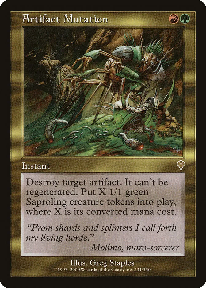 2000 Invasion Artifact Mutation rare #231 rare card image