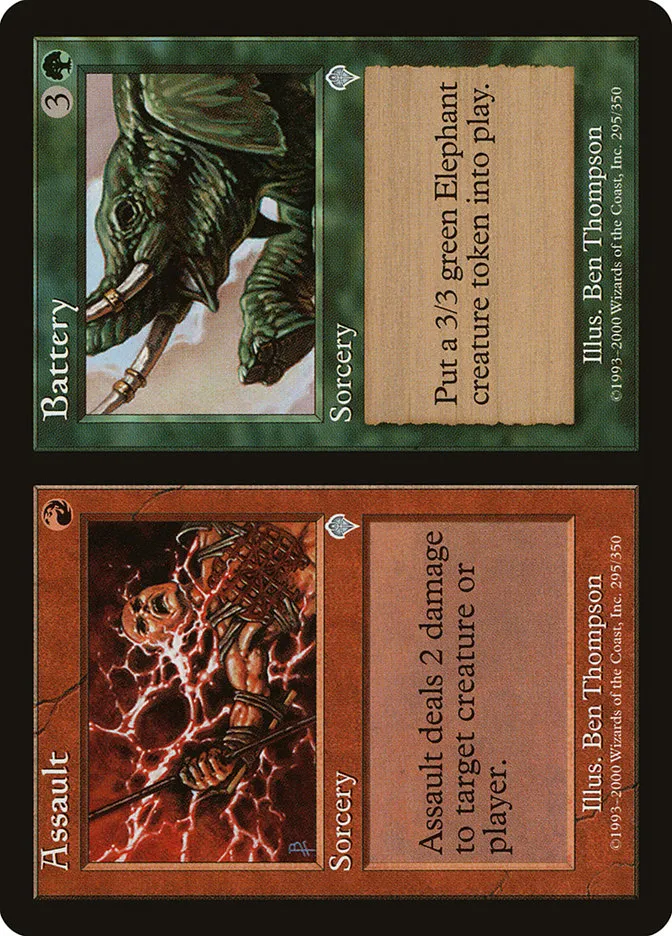 2000 Invasion Assault // Battery uncommon #295 uncommon card image
