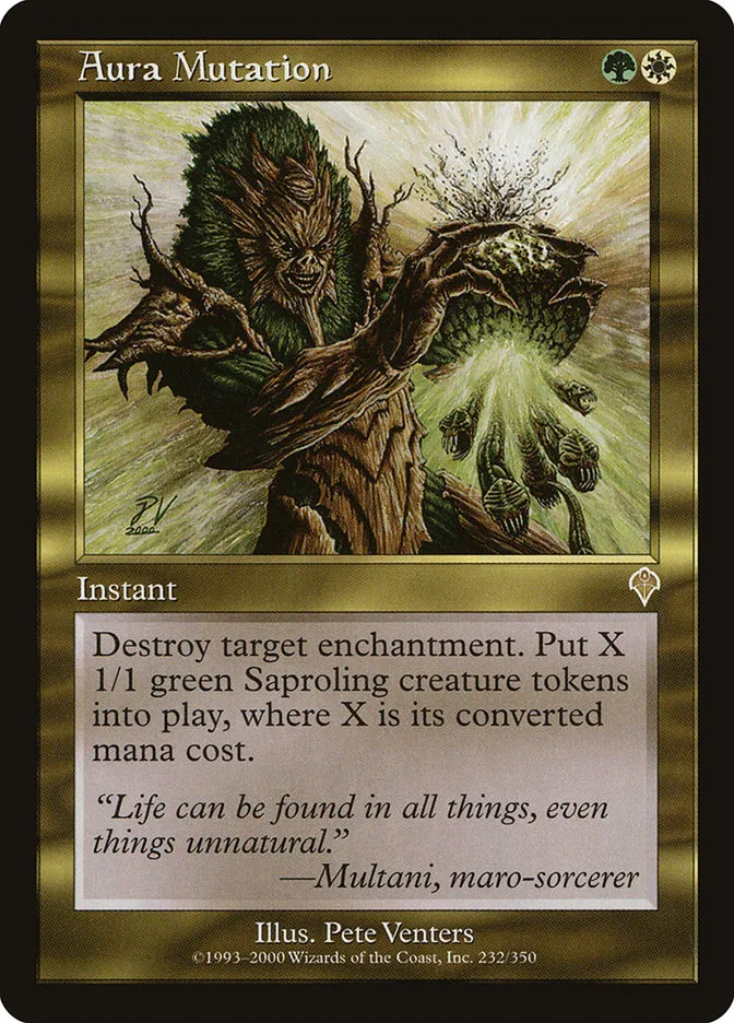 2000 Invasion Aura Mutation #232 rare card image