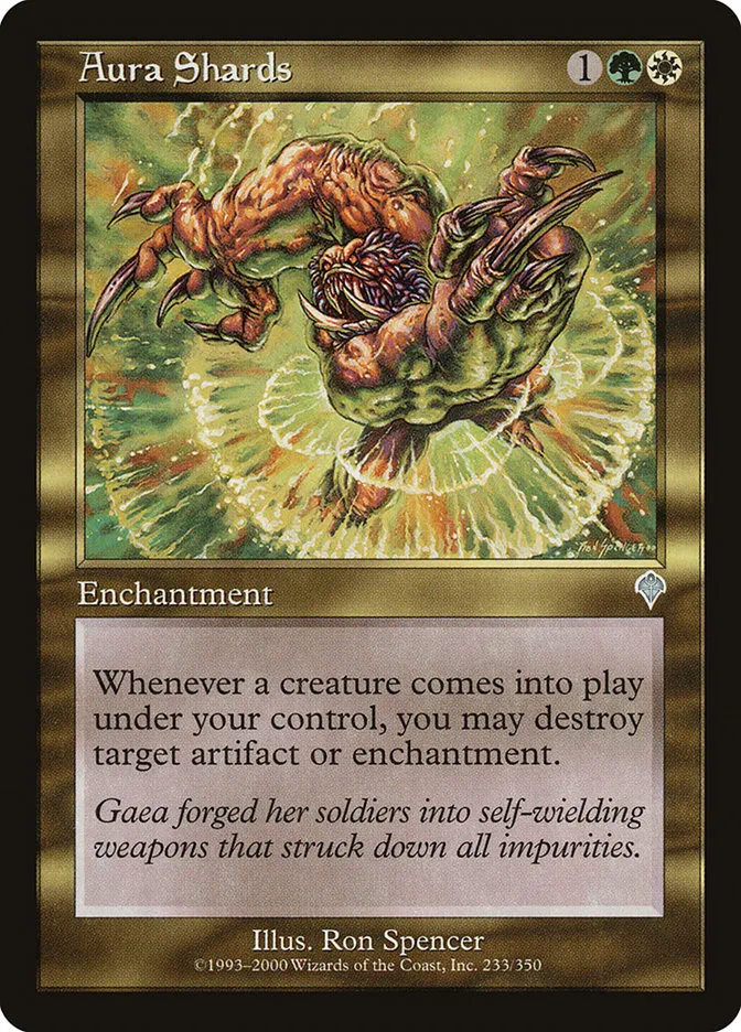 2000 Invasion Aura Shards uncommon #233 uncommon card image