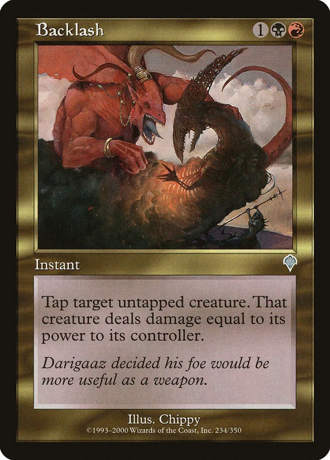 2000 Invasion Backlash uncommon #234 uncommon card image