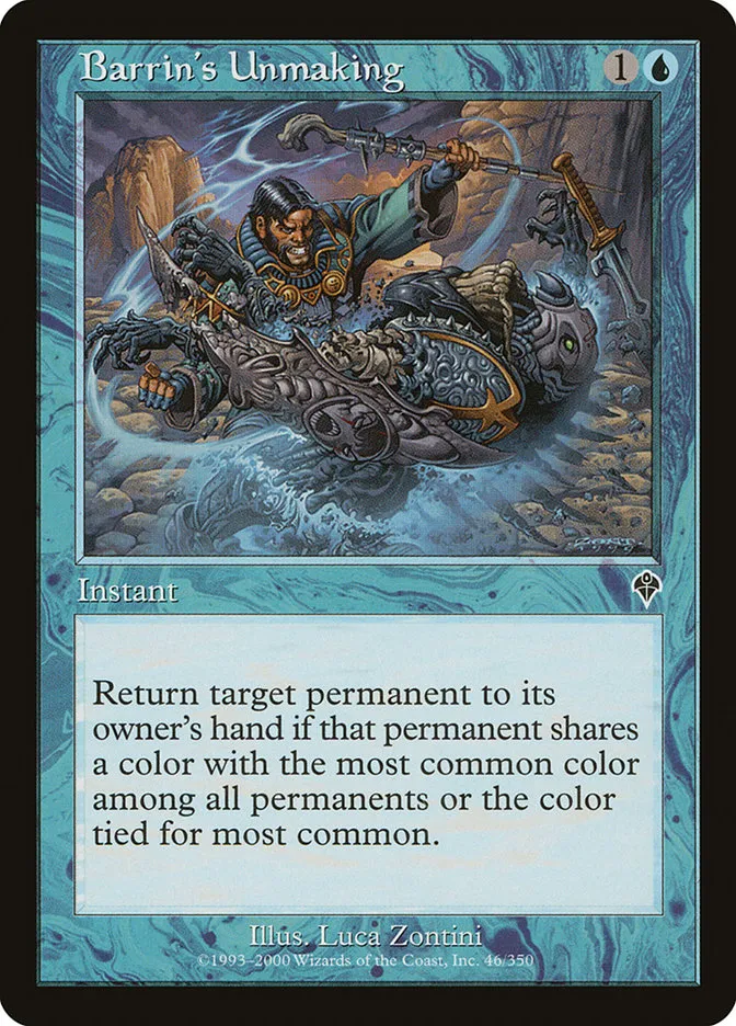 2000 Invasion Barrin's Unmaking common #46 common card image