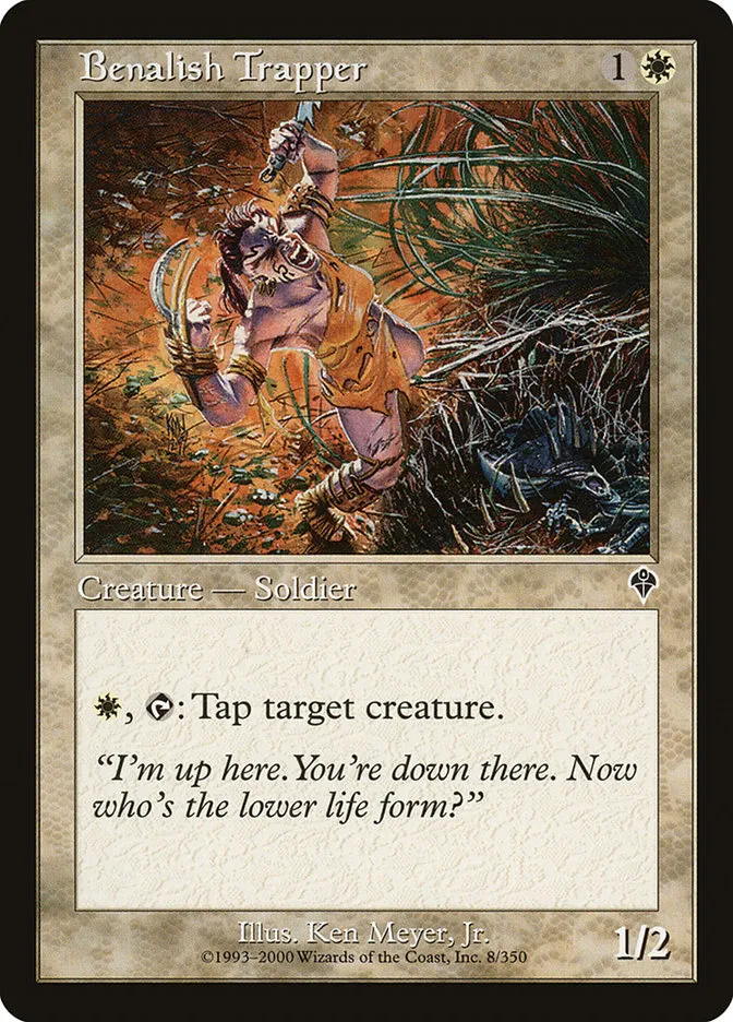 2000 Invasion Benalish Trapper common #8 common card image