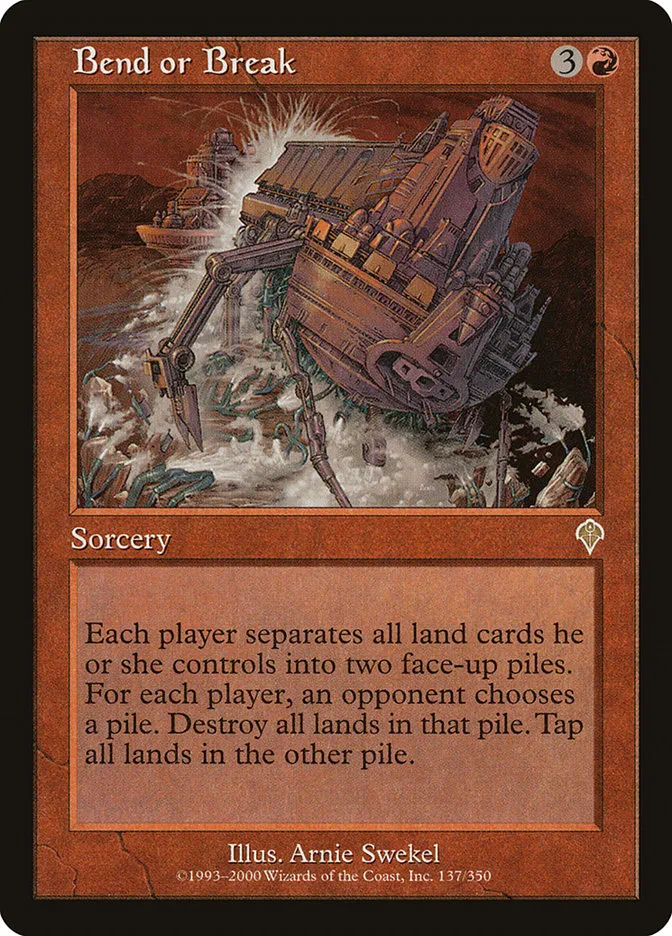 2000 Invasion Bend or Break rare #137 rare card image
