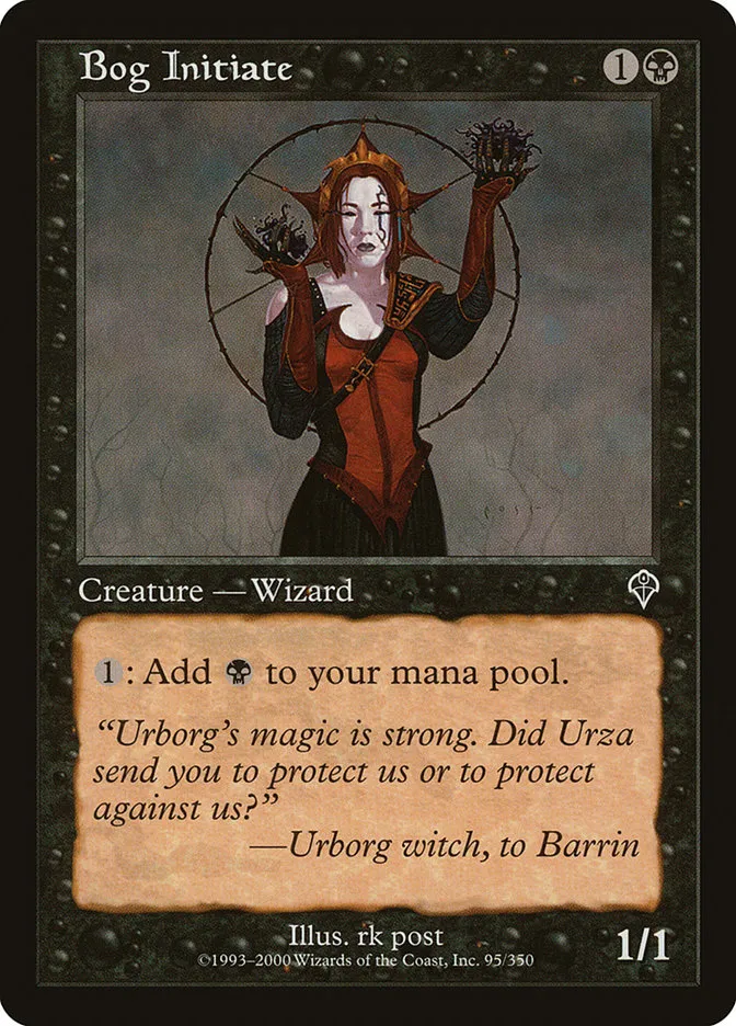 2000 Invasion Bog Initiate common #95 common card image