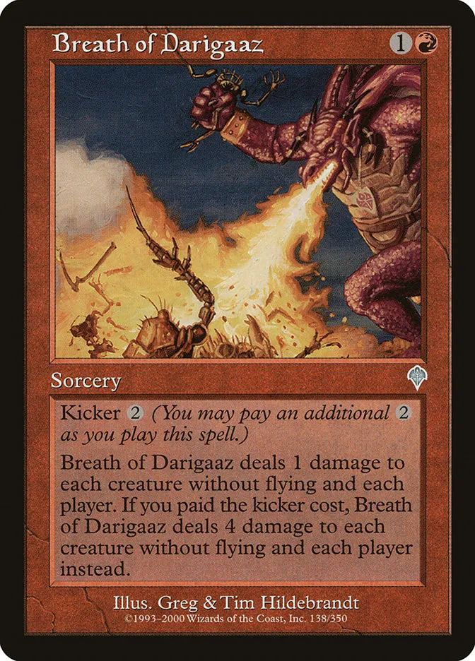 2000 Invasion Breath of Darigaaz uncommon #138 uncommon card image