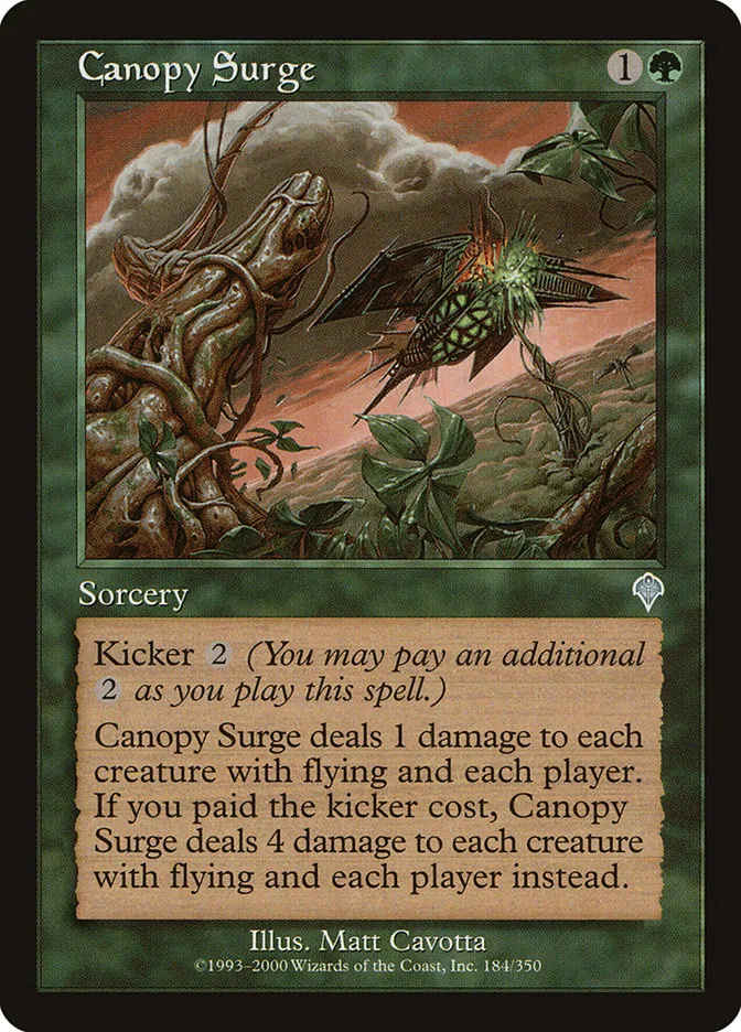 2000 Invasion Canopy Surge uncommon #184 uncommon card image