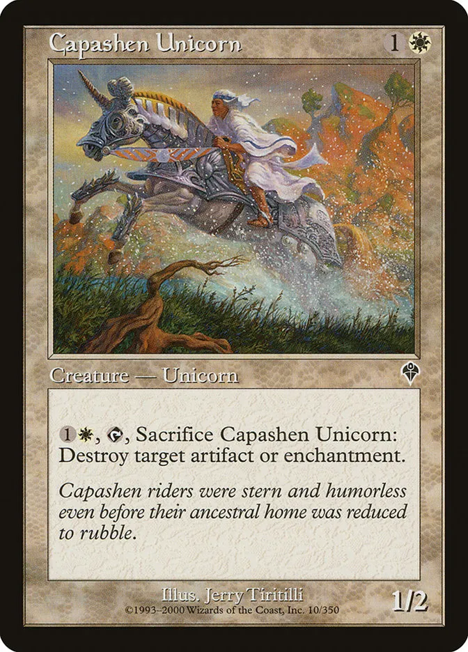 2000 Invasion Capashen Unicorn common #10 common card image