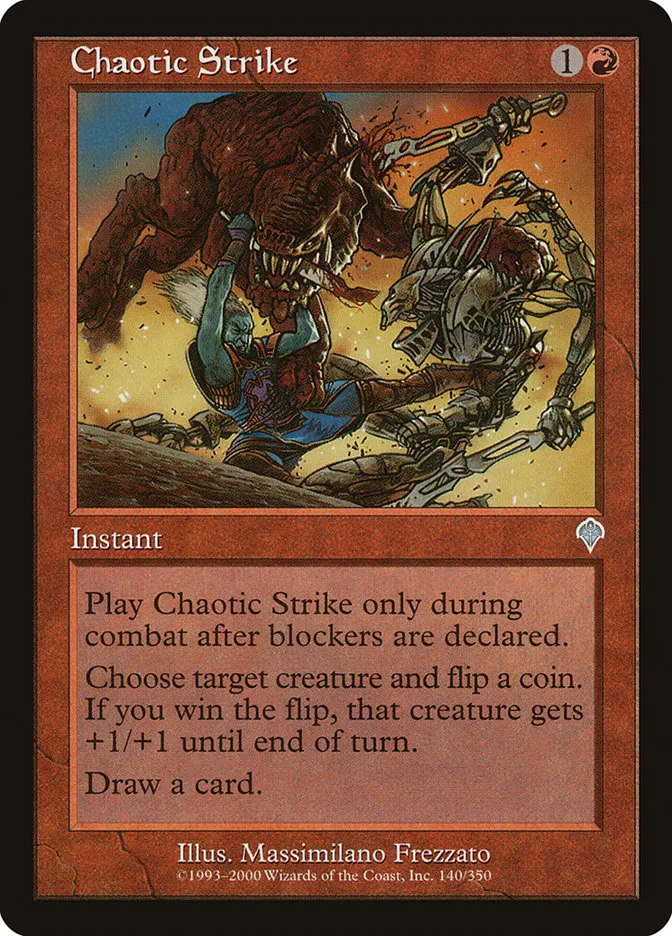 2000 Invasion Chaotic Strike #140 uncommon card image