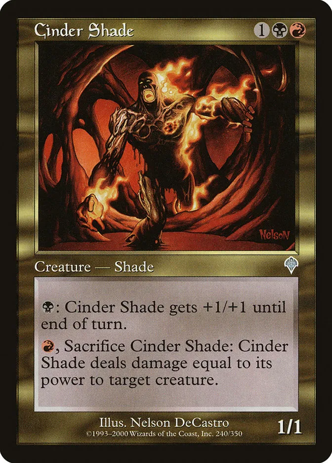 2000 Invasion Cinder Shade uncommon #240 uncommon card image