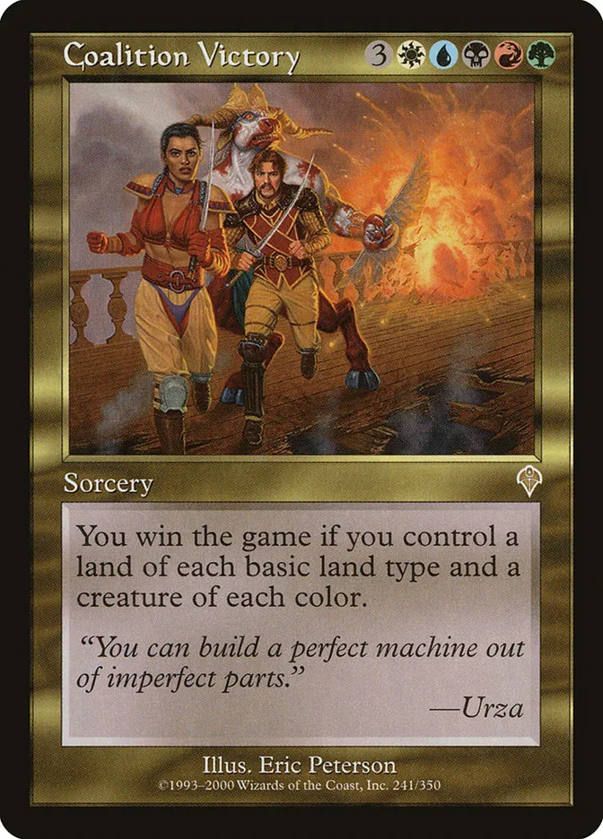 2000 Invasion Coalition Victory [Foil] rare #241 rare card image