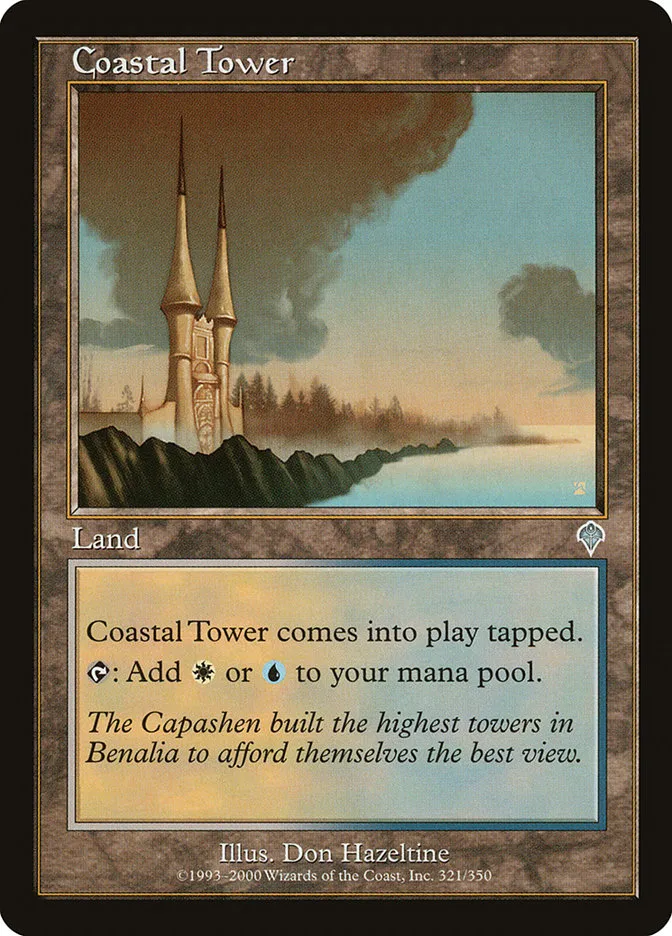 2000 Invasion Coastal Tower uncommon #321 uncommon card image