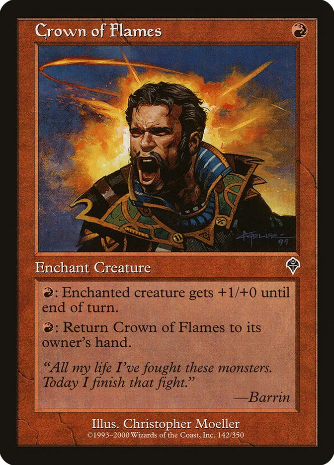 2000 Invasion Crown of Flames common #142 common card image