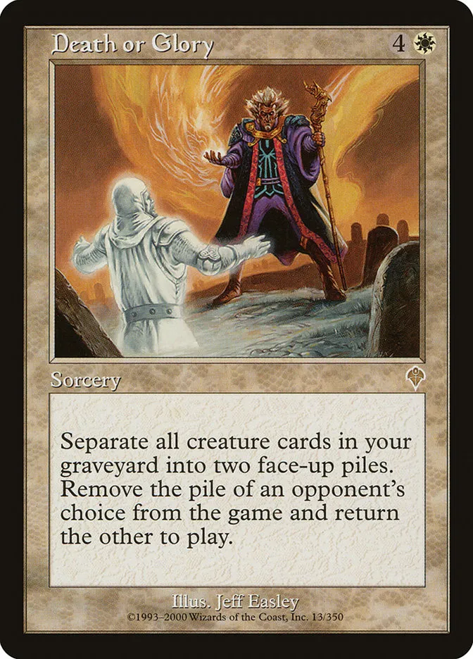 2000 Invasion Death or Glory rare #13 rare card image