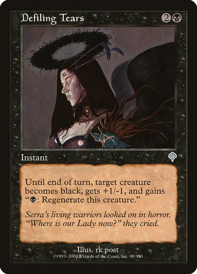 2000 Invasion Defiling Tears uncommon #99 uncommon card image