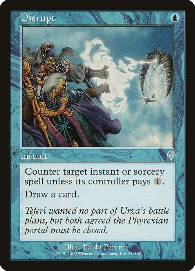 2000 Invasion Disrupt uncommon #51 uncommon card image