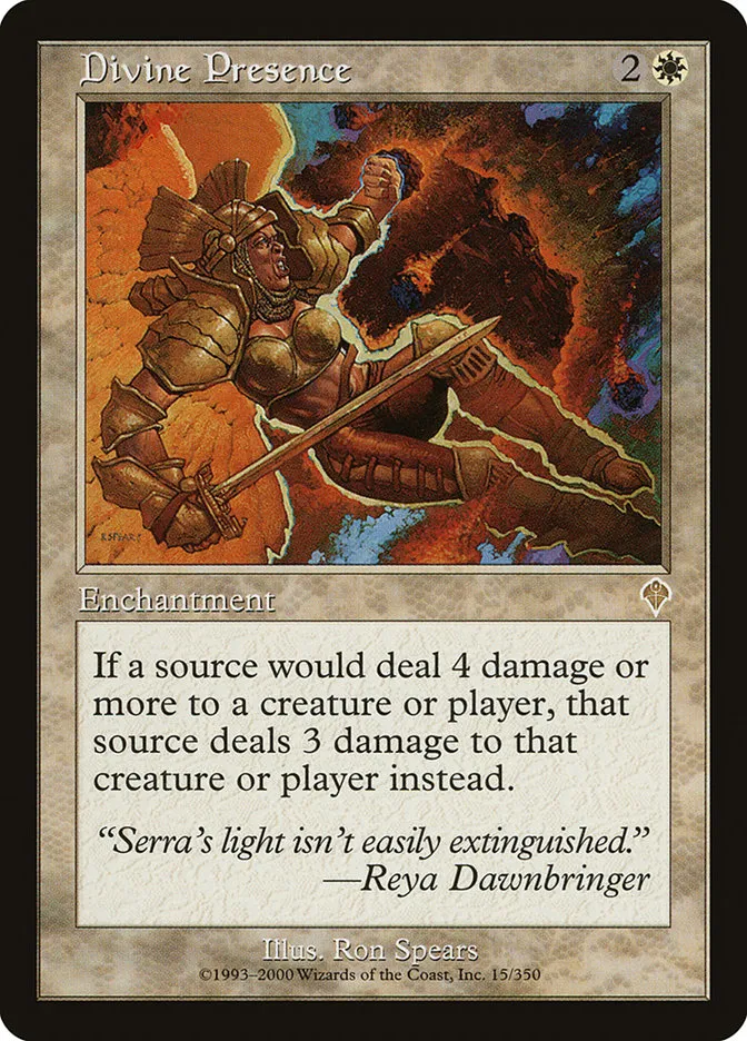 2000 Invasion Divine Presence rare #15 rare card image