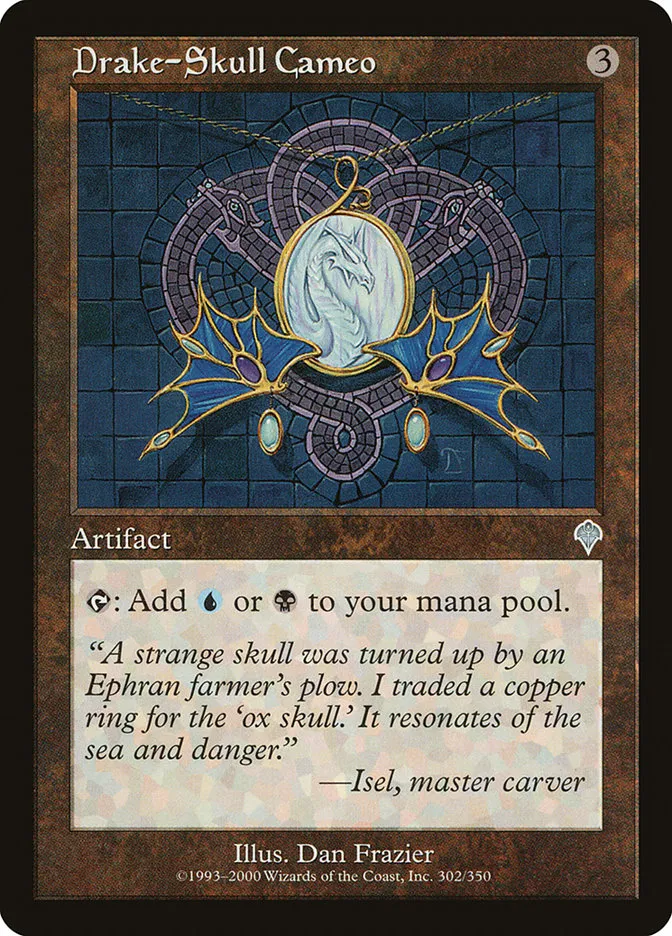 2000 Invasion Drake-Skull Cameo uncommon #302 uncommon card image