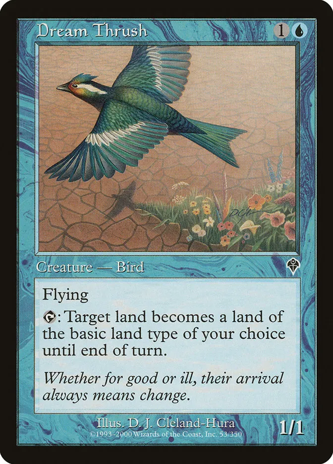 2000 Invasion Dream Thrush common #53 common card image