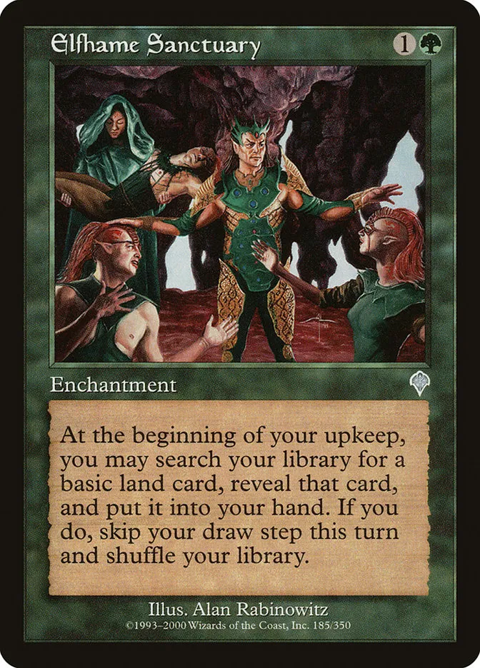 2000 Invasion Elfhame Sanctuary uncommon #185 uncommon card image