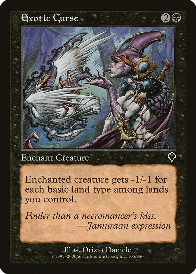 2000 Invasion Exotic Curse common #105 common card image