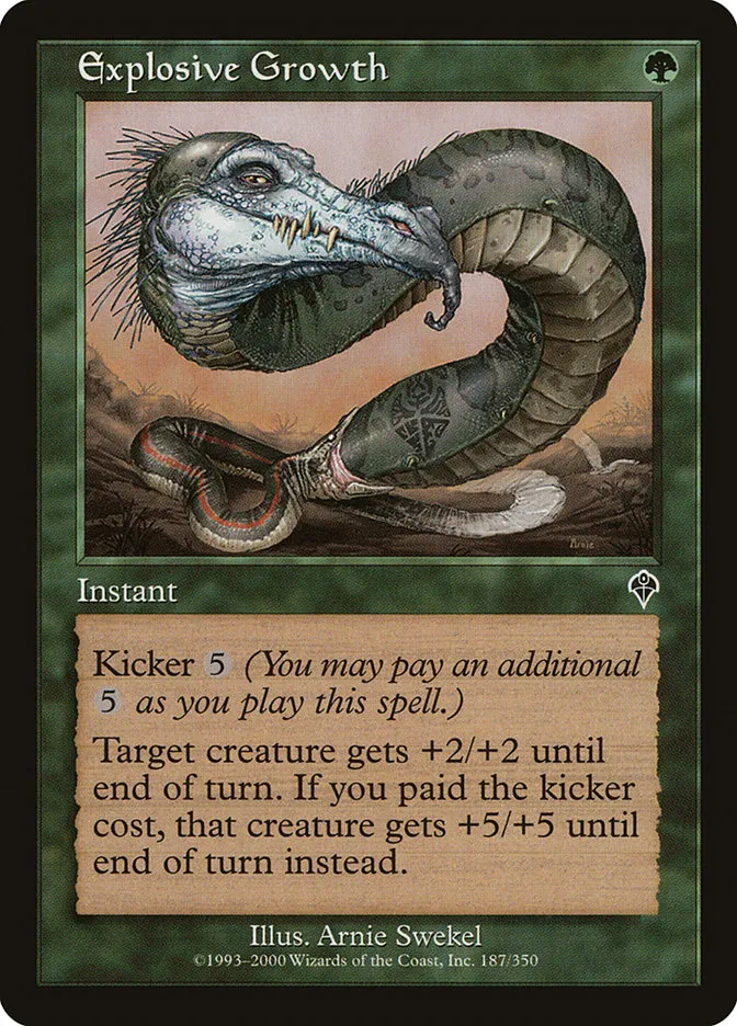 2000 Invasion Explosive Growth common #187 common card image