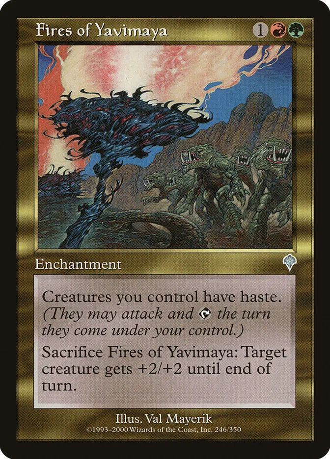 2000 Invasion Fires of Yavimaya uncommon #246 uncommon card image