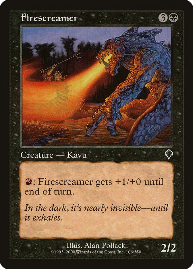 2000 Invasion Firescreamer common #106 common card image