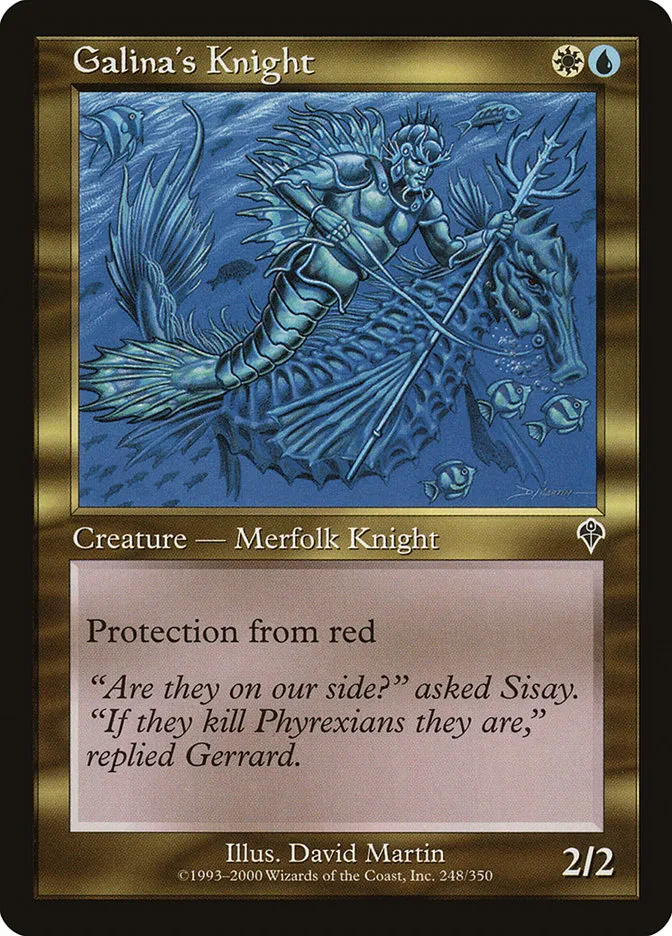 2000 Invasion Galina's Knight common #248 common card image