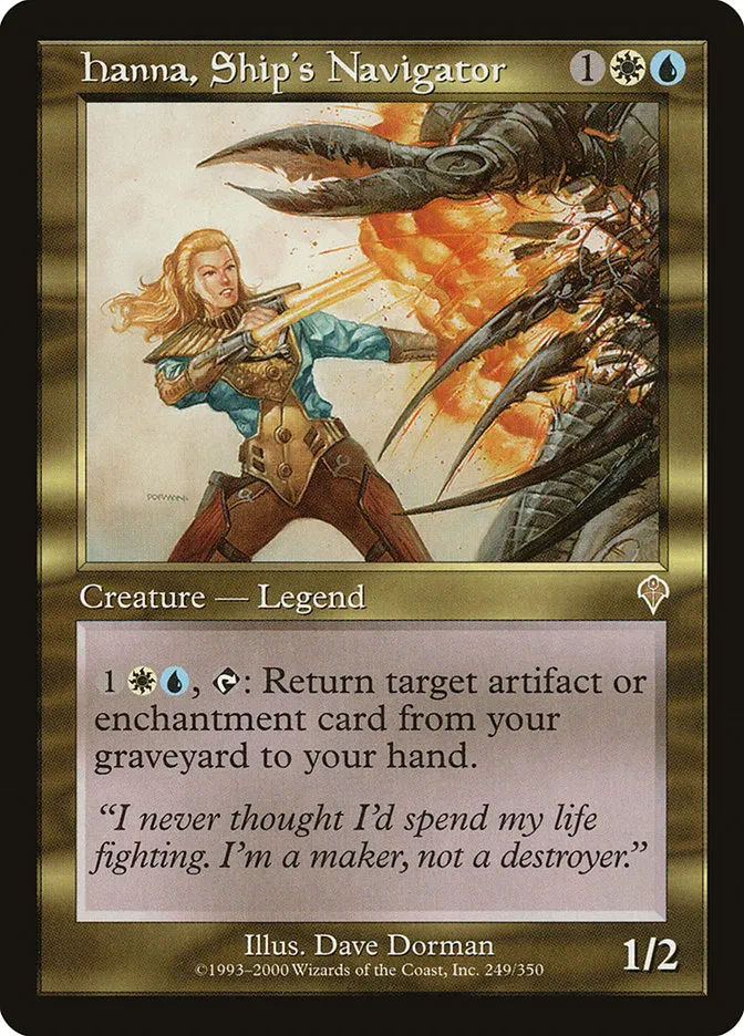 2000 Invasion Hanna, Ship's Navigator rare #249 rare card image