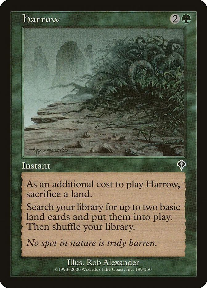 2000 Invasion Harrow common #189 common card image