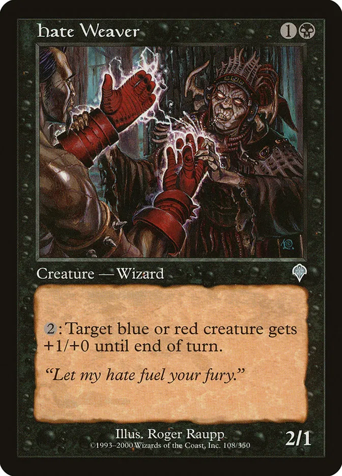 2000 Invasion Hate Weaver uncommon #108 uncommon card image