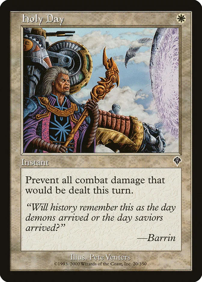2000 Invasion Holy Day common #20 common card image