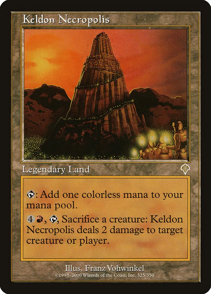 2000 Invasion Keldon Necropolis #325 rare card image