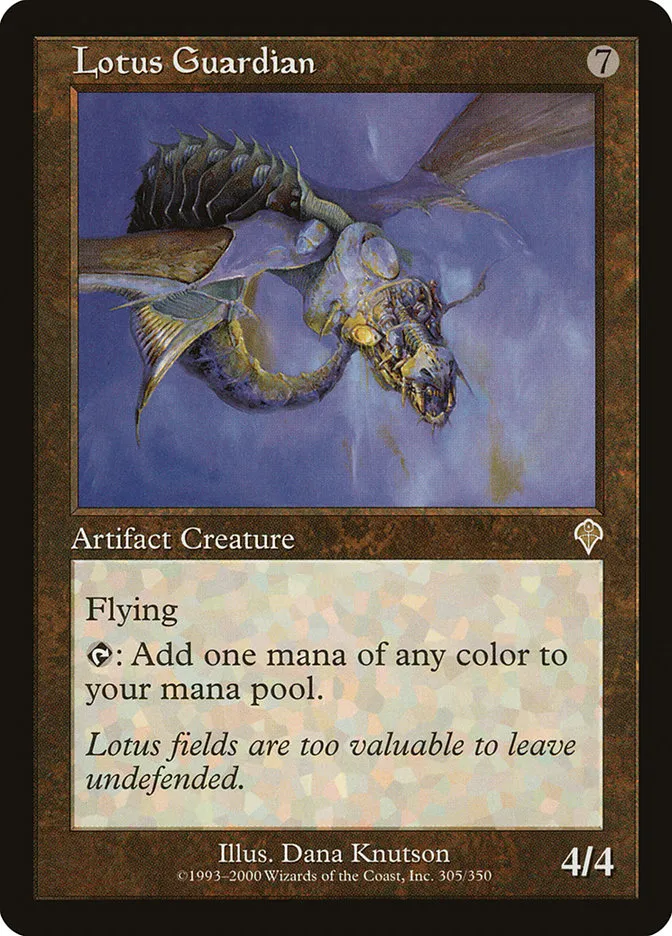 2000 Invasion Lotus Guardian rare #305 rare card image