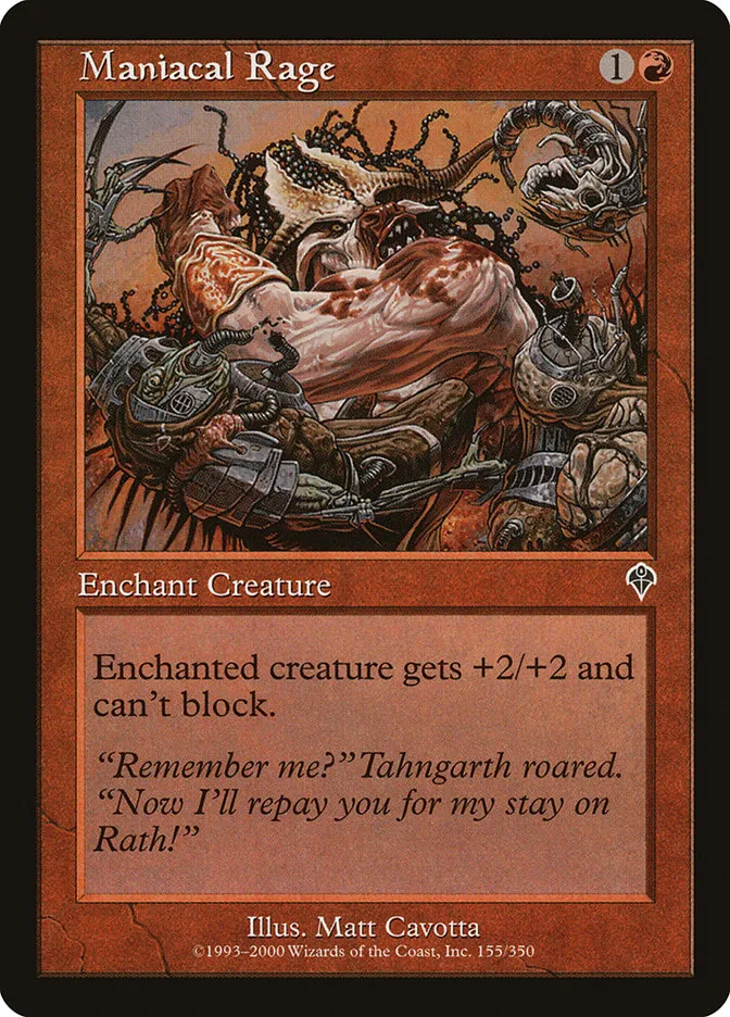 2000 Invasion Maniacal Rage common #155 common card image
