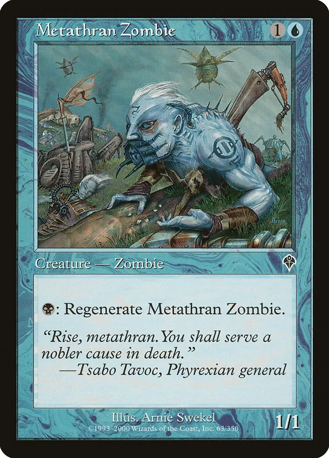 2000 Invasion Metathran Zombie common #63 common card image