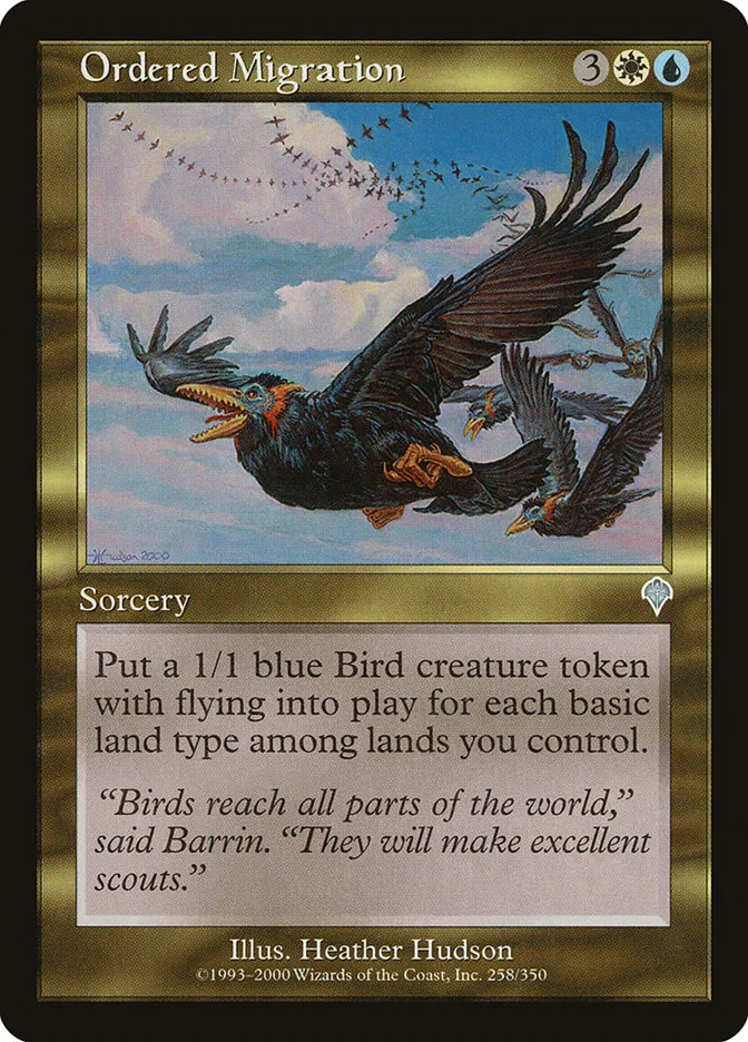 2000 Invasion Ordered Migration uncommon #258 uncommon card image