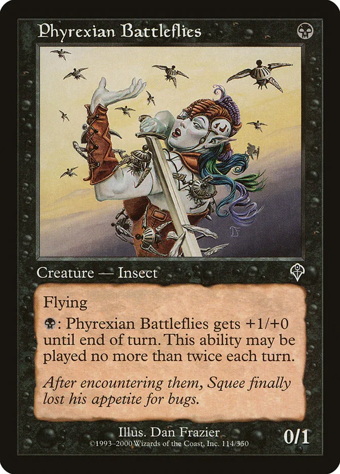 2000 Invasion Phyrexian Battleflies common #114 common card image