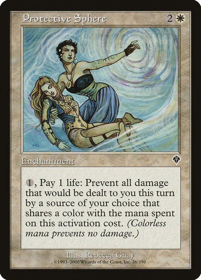 2000 Invasion Protective Sphere common #26 common card image