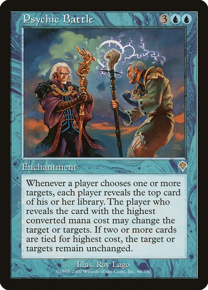 2000 Invasion Psychic Battle #68 rare card image