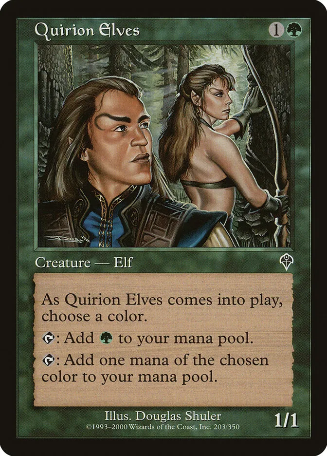 2000 Invasion Quirion Elves #203 common card image