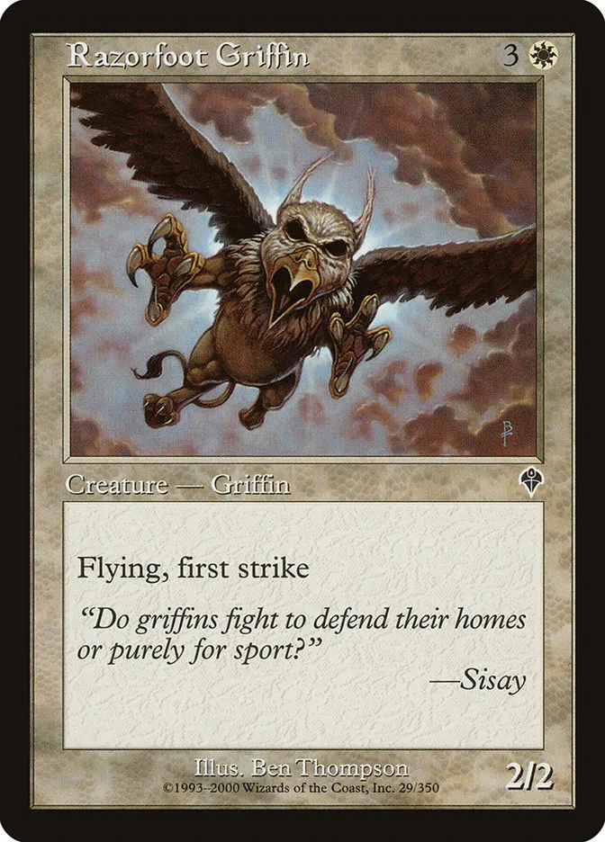 2000 Invasion Razorfoot Griffin common #29 common card image