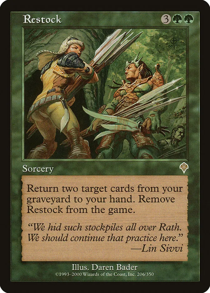 2000 Invasion Restock rare #206 rare card image
