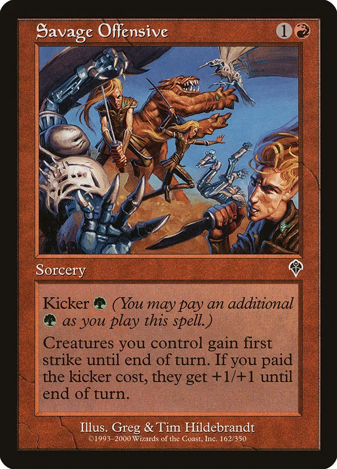 2000 Invasion Savage Offensive common #162 common card image