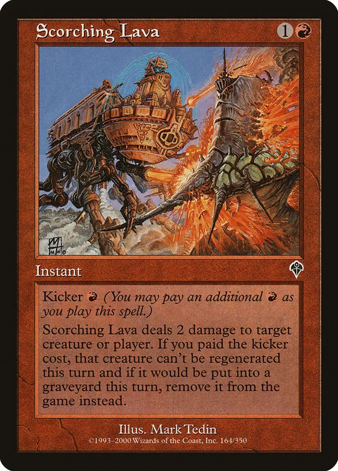 2000 Invasion Scorching Lava common #164 common card image