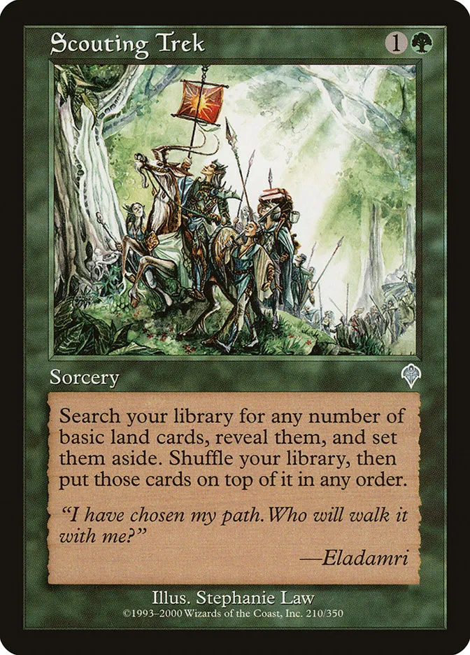2000 Invasion Scouting Trek uncommon #210 uncommon card image