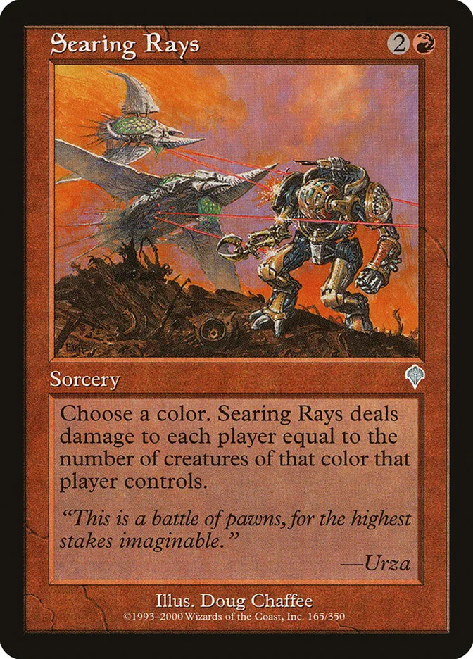 2000 Invasion Searing Rays uncommon #165 uncommon card image