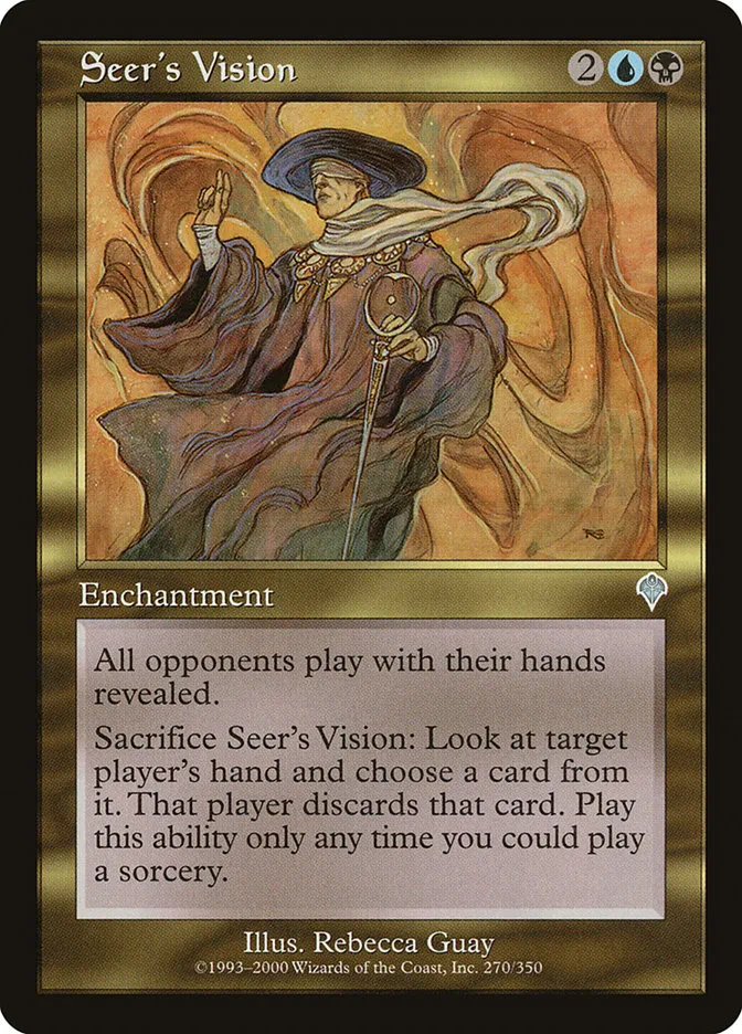 2000 Invasion Seer's Vision uncommon #270 uncommon card image