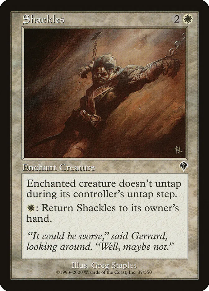 2000 Invasion Shackles common #37 common card image